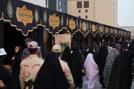 خیمه های عشق در کوچه های مشهد