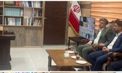دیدار مدیران ارشد بانک قرض‌الحسنه مهر ایران استان کرمان با فرماندار جیرفت